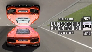 Lamborghini Aventador Video Game Evolution (2010-2022)