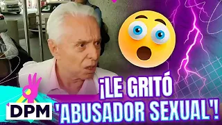 ¡Señora le grita 'Abusad0r s3xual' a Enrique Guzmán mientras reporteros lo entrevistan! | DPM