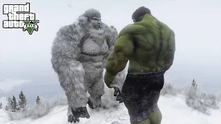 GTA 5 -  The Hulk VS Yeti