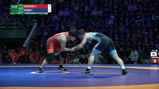 Round 1 FS - 86 kg: S. TAKATANI (JPN) v. F. ERDIN (TUR)