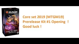 MTG: Core set 2019 ( MTGM19 ) Prerelease Kit #1 Opening  ! Good luck !