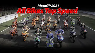 All MotoGp Bikes Top Speed | 2021 - Honda, Ducati, Yamaha, Suzuki, KTM, Aprilia - 4K HD