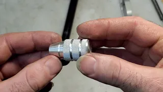 Threading for a bolt knob and making a custom knob.