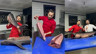 Swordfish with seafood show 🐬👌 video by chef Faruk GEZEN