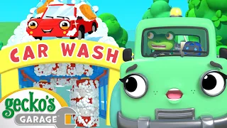 Runaway Car Wash | Gecko's Garage Stories and Adventures for Kids | Moonbug Kids