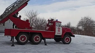 *RARE* Ladder 30 meters (ЗИЛ-131) in work |  АЛ-30 (131) ПМ506 в работе