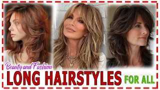 HAIRCUTS 2024 for medium length for Women Over 40 to Look Younger. Cascade. Hairstyles for long hair