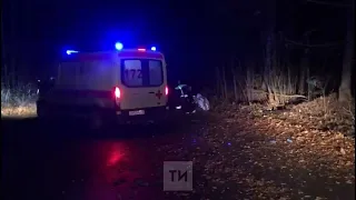 Под Челнами авто вылетело с трассы и врезалось в дерево, водитель погиб