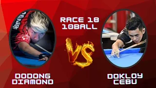 DODONG DIAMOND VS. DOKLOY CEBU | 10BALL | RACE18