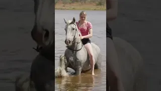 Horse Rears in the water! This Esme