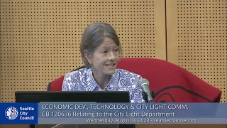 Committee on Economic Development, Technology, and City Light 8/9/23