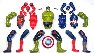 Merakit Hulk Smash VS Spider-Man VS Captain America ~ Marvel Avengers Toys