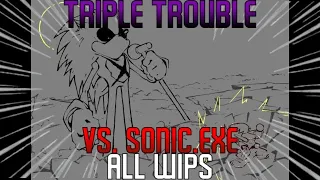 Triple Trouble Xenophanes Sections *Better Mixing* (ALL WIPS) - Vs. Sonic.EXE 3.0 OST (CANCELLED)