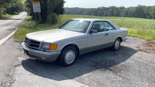 1987 Mercedes-Benz 560SEC | Walk Around and Quick Drive | 23k miles!