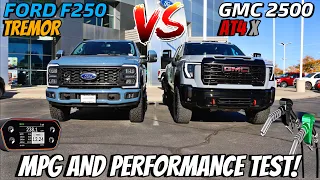 2024 GMC Sierra 2500 AT4X VS Ford F250 TREMOR MPG And Performance Test: Can Ford Defeat The New GMC?