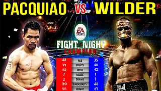 MANNY PACQUIAO VS DEONTAY WILDER