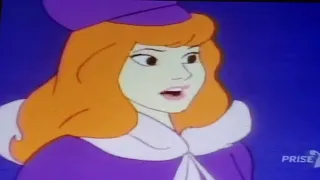 Grey Griffin as Daphne Blake but in her snow outfit 2024