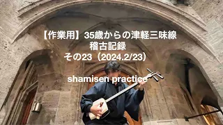 【作業用】35歳からの津軽三味線　毎日稽古記録その23（2024.2/23）