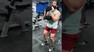 Leg workout with Dumbbells