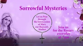 The Holy Rosary | Sorrowful Mysteries | 15 April, 2021 | Pray to end Covid-19 Pandemic