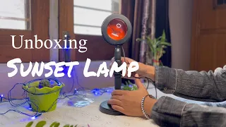 Sunset Lamp Unboxing | VIRAL sunset projection lamp from amazon