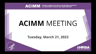 ACIMM March 2023 Meeting - Day 2