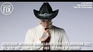 Interview: Achille Lauro Talks Eurovision, His "Very Hot" Entry 'Stripper' and the Power of Fashion