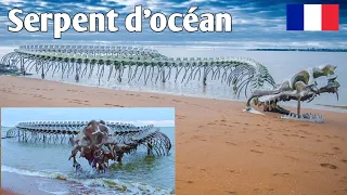 A Giant Twisting Serpent Skeleton Emerges From The Loire River In France | Serpent d’océan 