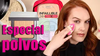 Especial polvos de maquillaje para piel madura.