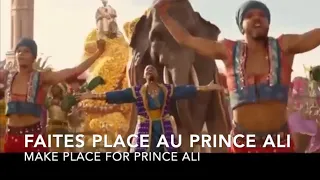 "Prince Ali" from Aladdin 2019 - French version (video + subs + trans)