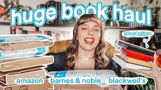 HUGE Book Haul 📦📚✨ *special editions* | Blackwell's + Amazon + Barnes & Noble