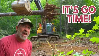HEAVY MACHINERY! | DEMOLISHING TREES!!! | Clearing Land For The Barndominium On THE RIDGE