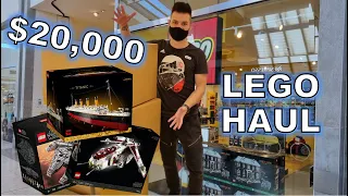 Spending $20,000 at the LEGO Store MEGA HAUL + Giveaway!!