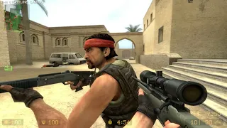 Counter Strike : Source - de dust - Gameplay "Terrorist Forces" (with bots) No Commentary