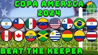 Copa America 2024 Beat the Keeper Marble Race Tournament / Marble Race King