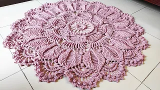 Crochet Home Rug #1| Episode 4 । Mandala rug rows 31-36