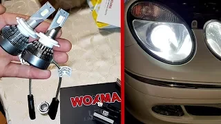 Installation & Test Super Silent Original WOXMA LED Headlights H7, H11, H4, H1 6500K without error