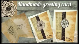 Handmade Birthday Card Idea | Easy Card Using Glaze Sheets | Cute Birthday Luxury Greeting card 2023