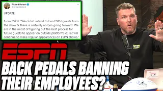 ESPN Responds To Pat McAfee Calling Them Out For Banning Employees