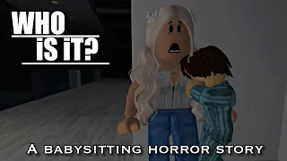 “WHO IS IT?”~A BabySitting Horror Story~Roblox BROOKHAVEN mini movie~VPJ