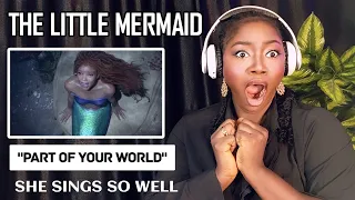 HALLE - "Part of Your World” Song Scene - The Little Mermaid (2023) REACTION!!