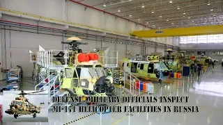 The Philippine Embassy officials inspect Mi-171 helicopter facilities in Moscow Russia