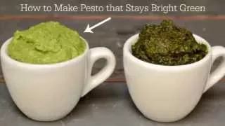 How to Make Pesto Bright Green