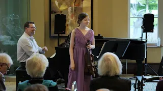 Sylvia Pine, violin - improv encore during May 2024 recital