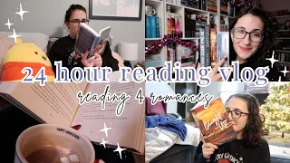 reading for 24 hours | four anticipated romance releases reading vlog