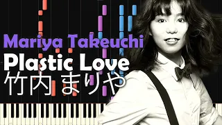 Mariya Takeuchi - Plastic Love (竹内 まりや) - PIANO MIDI