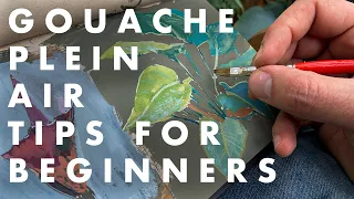 10 TIPS For Gouache Plein Air Painting! | WHAT YOU NEED TO KNOW