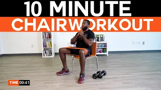 10 Minute Chair Workout For Lower And Upper Body