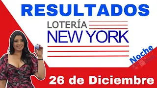 Lotería New York Noche Resultados de hoy 26 de Diciembre del 2021