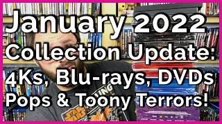 Blu-ray Haul & More | January 2022 Collection Update (4K, Blu-ray, DVD, Funko Pops, & Toony Terrors)